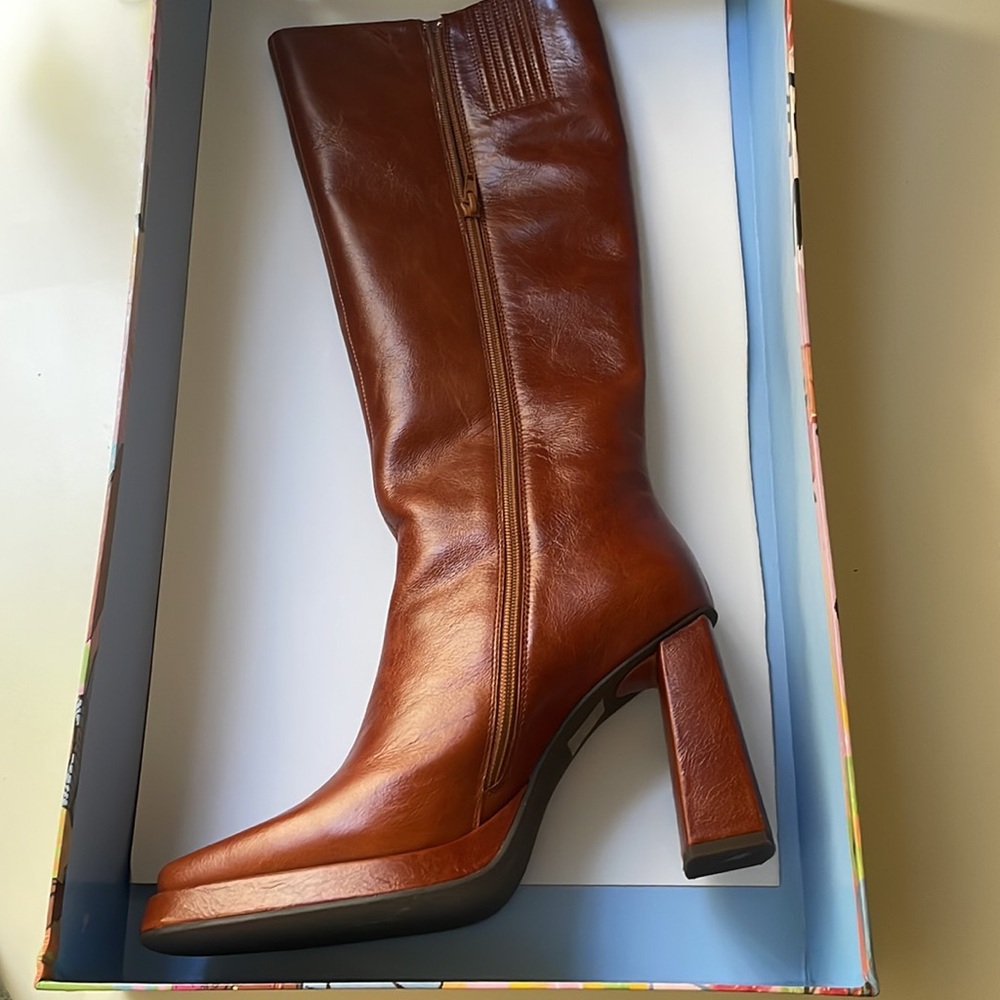 Jeffrey Campbell Brown Leather Boots - Picture 5 of 13